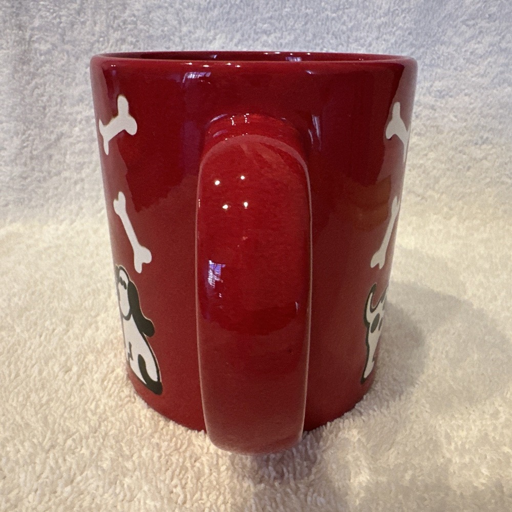 Waechtersbach Germany Ceramic Coffee Mug w/ White & Black Dogs Bone 3.75 X 3.25" - Picture 4 of 8
